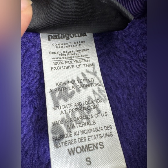 Patagonia Women’s Re-Tool Snap-T Fleece Pullover Purple - Picture 5 of 7
